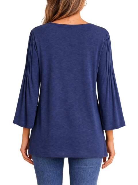 J.JILL FANTASTYCZNA BLUZKA RĘKAWY DZWONY BAWEŁNA JI04