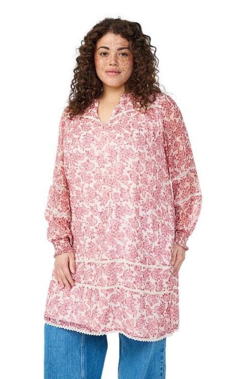 ZIZZI ORYGINALNA BIAŁA-RÓŻOWA SUKIENKA HAFT 729B