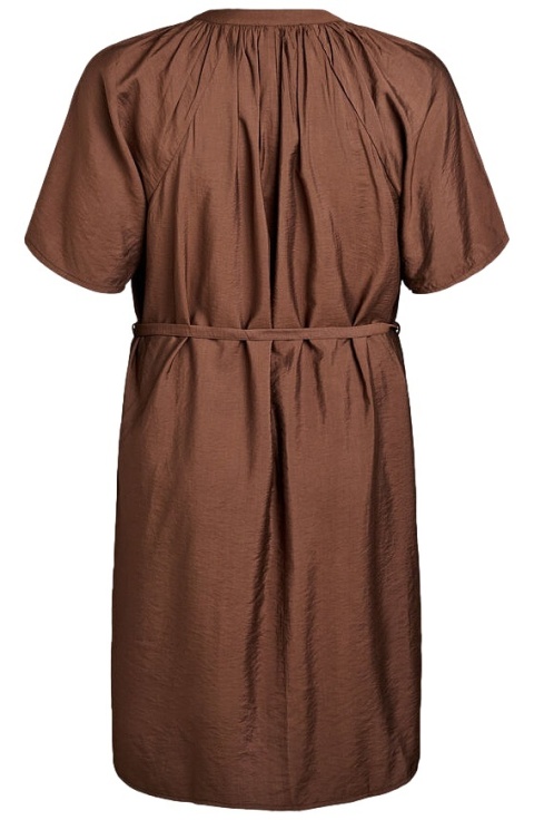 ZIZZI MODNA BRĄZOWA SUKIENKA WISKOZA 083C