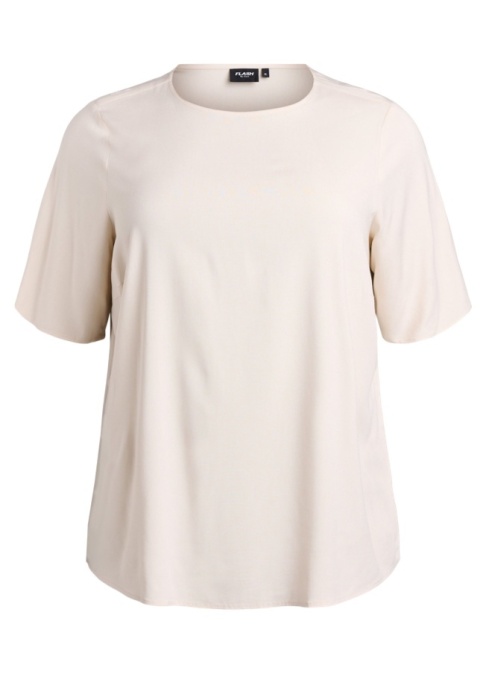 ZIZZI KLASYCZNA KREMOWA BLUZKA WISKOZA 048A