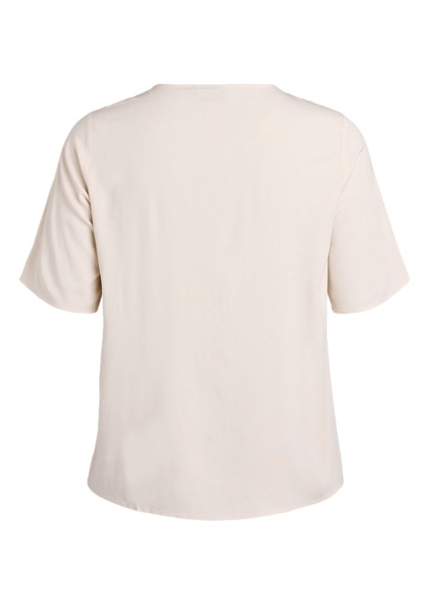 ZIZZI KLASYCZNA KREMOWA BLUZKA WISKOZA 048A