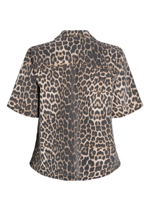 ZIZZI MODNA JEANSOWA BLUZKA W PANTERKĘ 076R