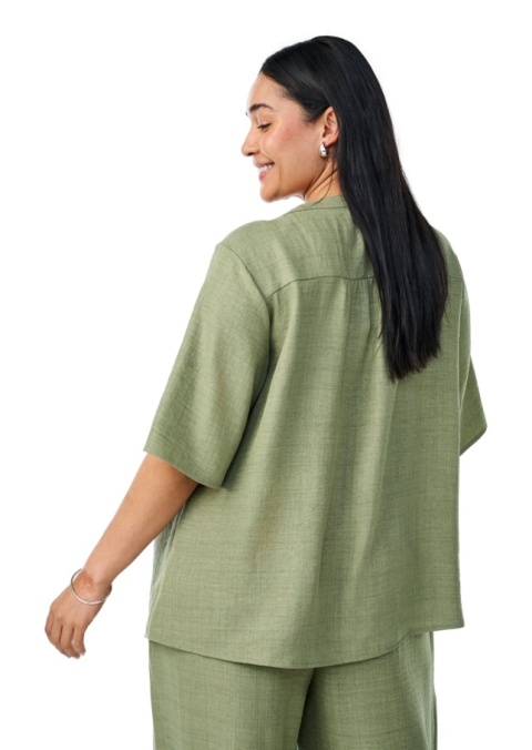 ZIZZI LUŹNA ZIELONA BLUZKA KOSZULOWA 226A