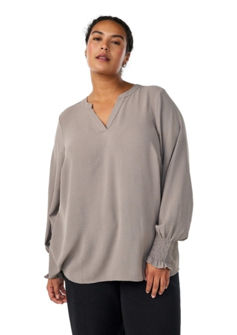 ZIZZI ELEGANCKA SZARA BLUZKA 054J