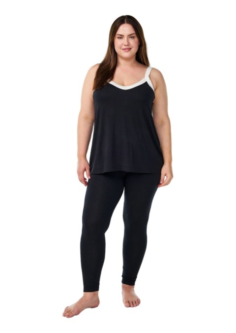 ZIZZI CZARNY WYGODNY TOP WISKOZA 090C