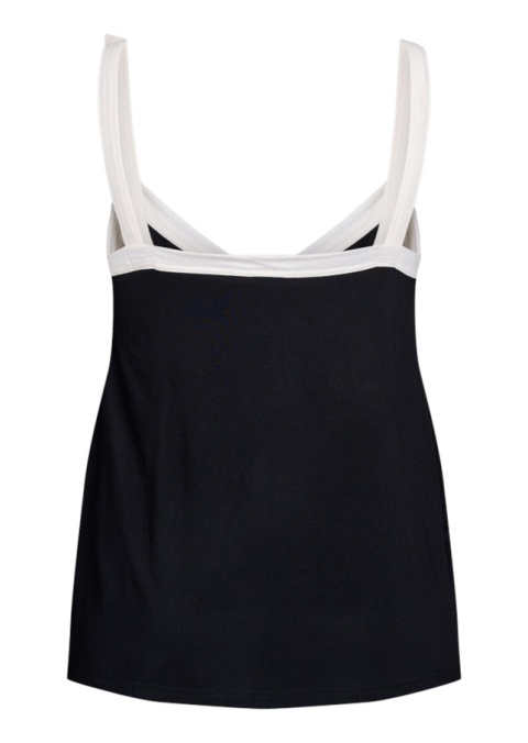 ZIZZI CZARNY WYGODNY TOP WISKOZA 090C