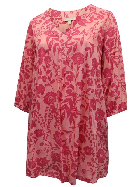 WOMAN WITHIN FANTASTYCZNA RÓŻOWA BLUZKA KWIATY WW90