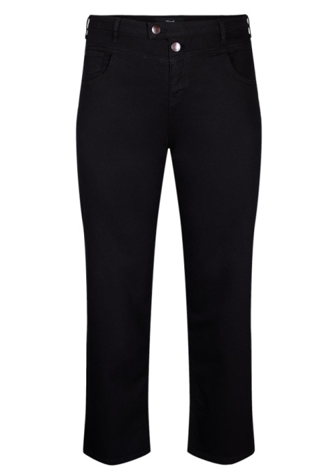 ZIZZI JEANSY CZARNE PROSTA NOGAWKA N78 400A
