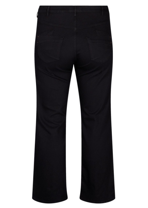 ZIZZI JEANSY CZARNE PROSTA NOGAWKA N78 400A