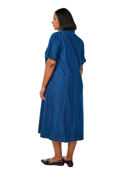 ZIZZI NIEBIESKA JEANSOWA SUKIENKA KOSZULOWA MIDI 149C