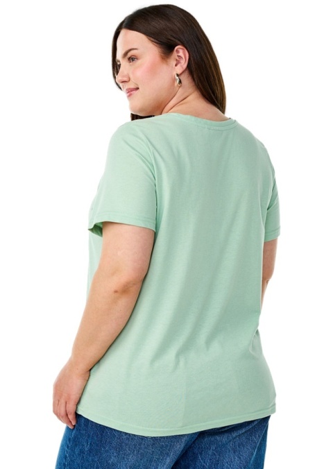 ZIZZI KLASYCZNY T-SHIRT MIĘTOWY 148E