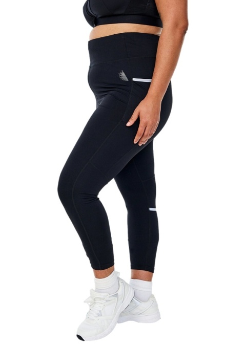 ZIZZI CZARNE SPORTOWE SPODNIE LEGGINSY TRENINGOWE KIESZENIE 255A
