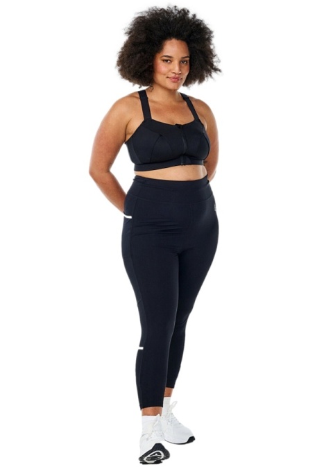 ZIZZI CZARNE SPORTOWE SPODNIE LEGGINSY TRENINGOWE KIESZENIE 255A