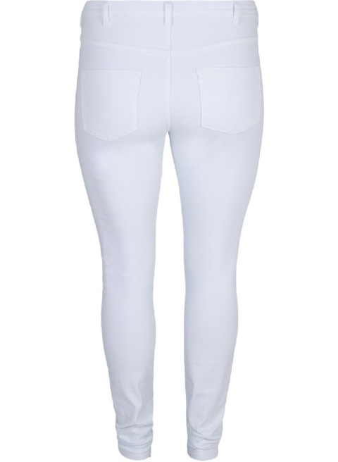 ZIZZI AMY BIAŁE JEANSY WYSOKI STAN N82 568D