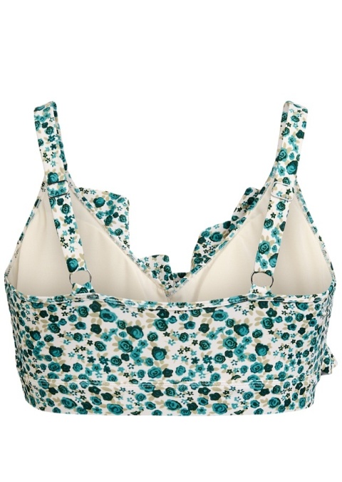 ZIZZI ZIELONY BIUSTONOSZ KĄPIELOWY GÓRA OD BIKINI KWIATY 506F