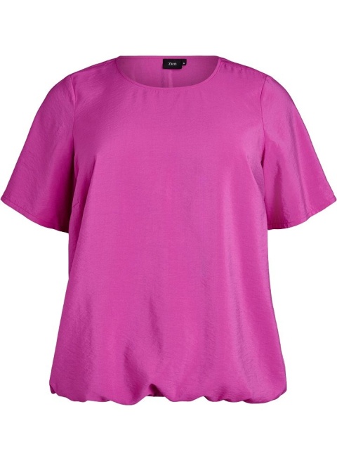 ZIZZI ELEGANCKA BLUZKA Z KRÓTKIM RĘKAWEM T-SHIRT RÓŻOWY 084B
