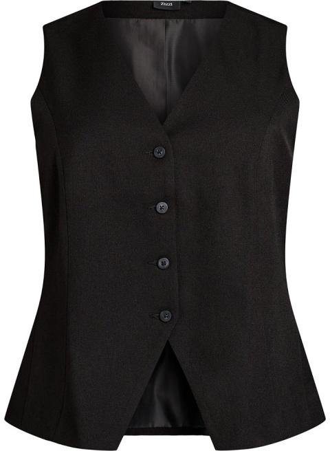 ZIZZI ELEGANCKA CZARNA KAMIZELKA 300C