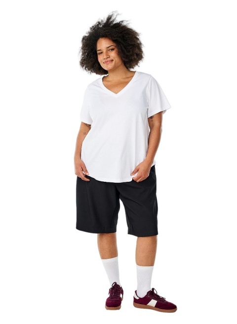 ZIZZI KLASYCZNY BIAŁY T-SHIRT BAWEŁNA 264C