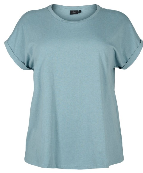 ZIZZI KLASYCZNY T-SHIRT ZIELONY 148H