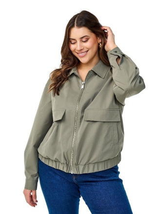 ZIZZI KURTKA BOMBERKA KHAKI ZIELONA 441D