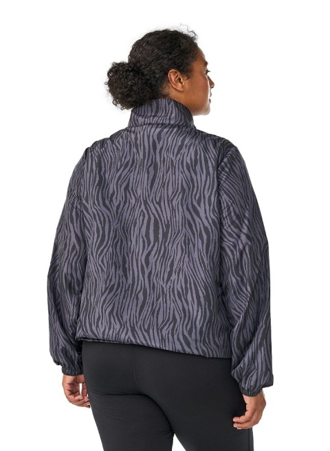 ZIZZI SPORTOWA KURTKA SZARA WZÓR ZEBRA 590B