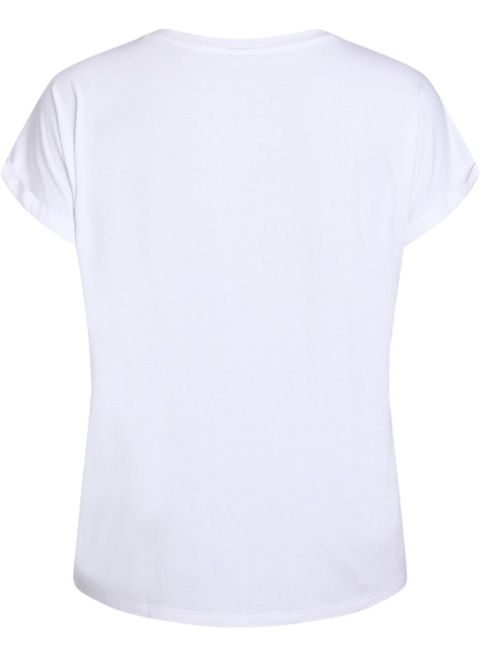 ZIZZI LUŹNA BIAŁA BLUZKA T-SHIRT 400A