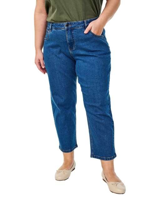 ZIZZI NIEBIESKIE JEANSY SPODNIE PROSTA NOGAWKA 996C