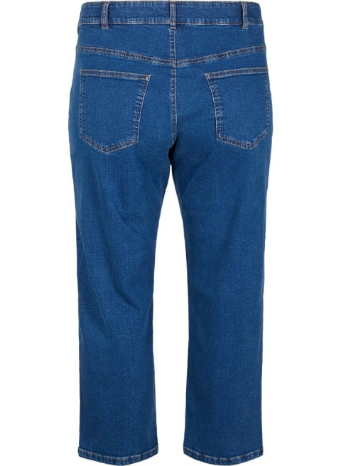 ZIZZI NIEBIESKIE JEANSY SPODNIE PROSTA NOGAWKA 996C