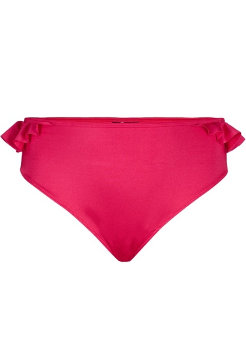 ZIZZI RÓŻOWE MAJTKI KĄPIELOWE BIKINI FALBANKI 726Q
