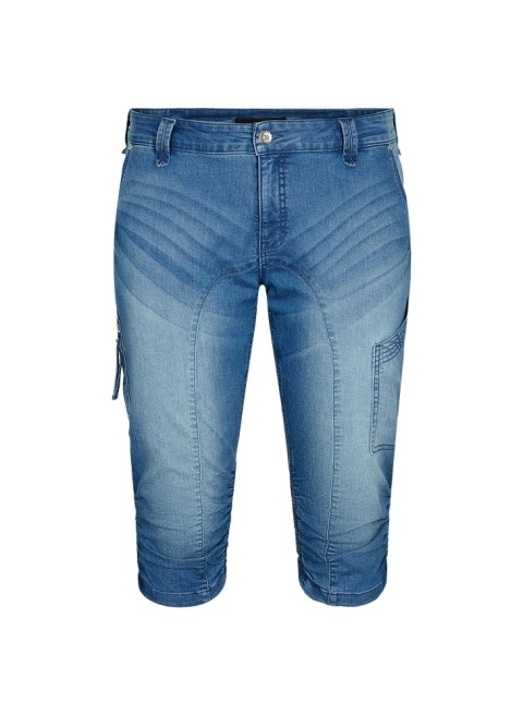 ZIZZI MODNE RYBACZKI DENIM BLUE ŚCIĄGACZ 111D