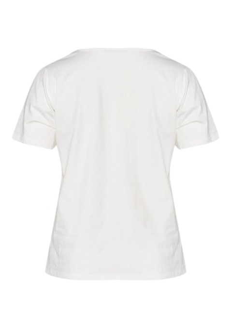 ADIA STYLOWY T-SHIRT BIAŁY NADRUK A460