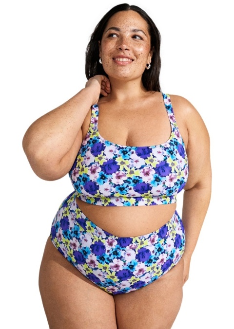 ZIZZI BIUSTONOSZ KĄPIELOWY GÓRA OD BIKINI KWIATY 816A