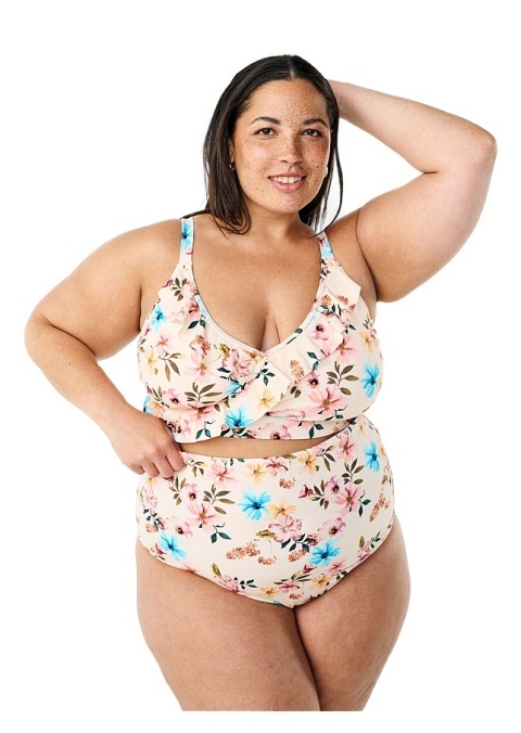 ZIZZI MAJTKI BIKINI KWIATY BARDZO WYSOKI STAN 506G