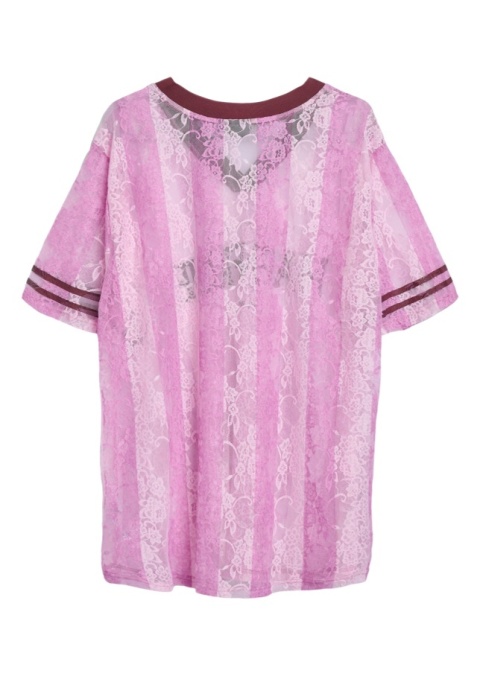 ZIZZI KORONKOWA BLUZKA W PASKI NAPIS 026A