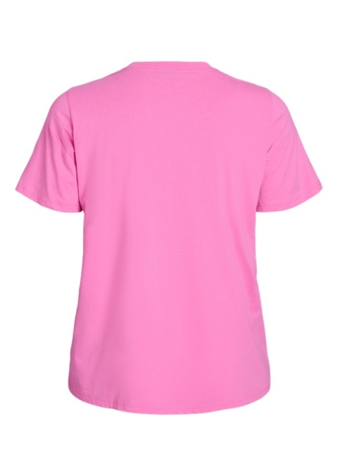 ZIZZI RÓŻOWY BAWEŁNIANY T-SHIRT BLUZKA NADRUK 327A