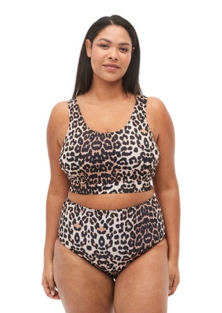 ZIZZI MAJTKI BIKINI WYSOKI STAN PANTERA 517B