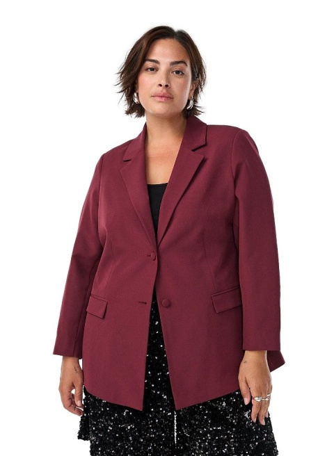 ZIZZI ELEGANCKA BORDOWA MARYNARKA 377B