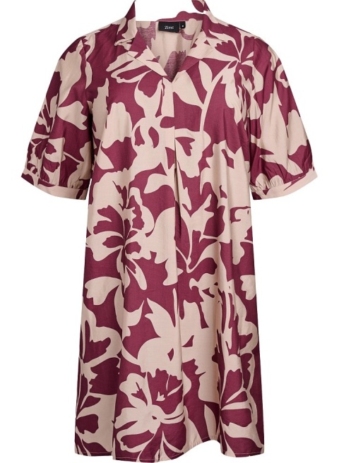 ZIZZI ELEGANCKA BORDOWA SUKIENKA WZÓR 643D