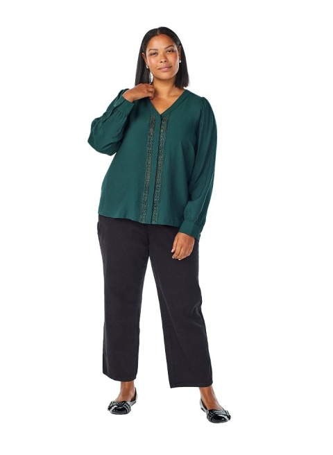 ZIZZI ELEGANCKA ZIELONA BLUZKA DEKOLT 445A