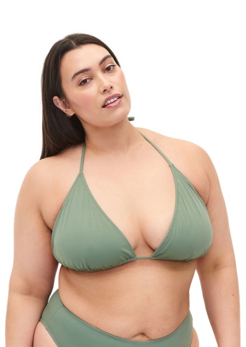 ZIZZI MIĘTOWY BIUSTONOSZ KĄPIELOWY BIKINI WIĄZANIE 608E