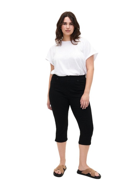 ZIZZI JEANSY JEGGINSY RYBACZKI CZARNE 027B