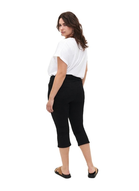 ZIZZI JEANSY JEGGINSY RYBACZKI CZARNE 027B