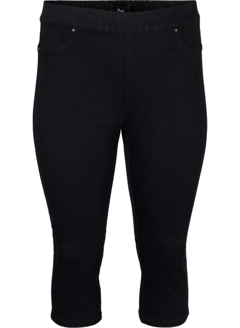 ZIZZI JEANSY JEGGINSY RYBACZKI CZARNE 027B
