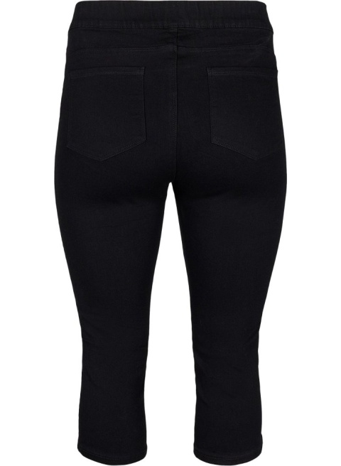 ZIZZI JEANSY JEGGINSY RYBACZKI CZARNE 027B