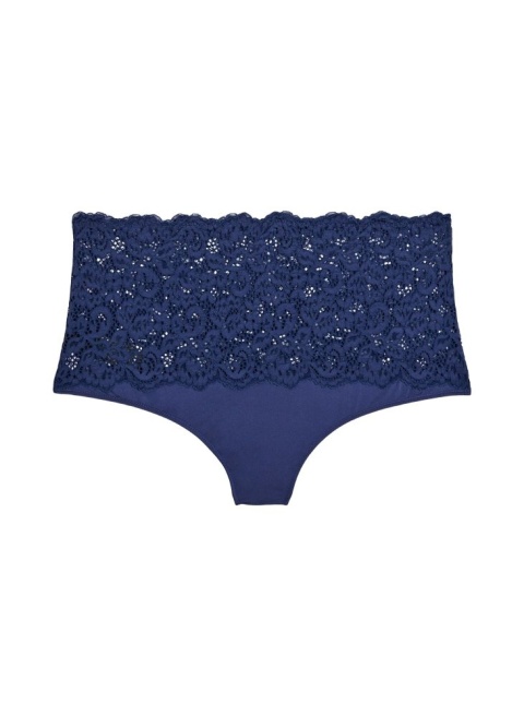 ZIZZI NIEBIESKIE ELEGANCKIE MAJTKI FIGI KORONKA 021B