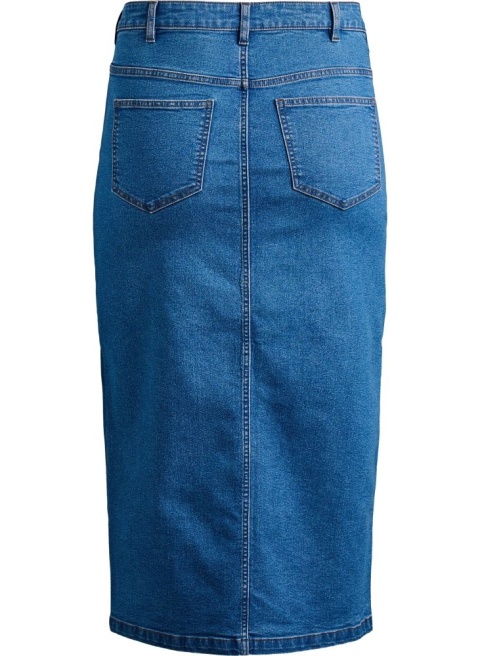 ZIZZI NIEBIESKA JEANSOWA SPÓDNICA MIDI 032D