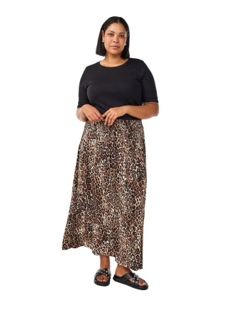 ZIZZI SPÓDNICA W PANTERKĘ MAXI 036B