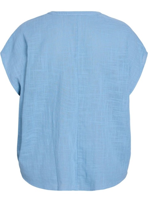 ZIZZI BAWEŁNIANA BLUZKA NIEBIESKA OVERSIZE 050A