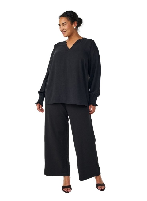 ZIZZI ELEGANCKA CZARNA BLUZKA 054J