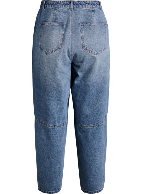 ZIZZI SPODNIE JEANSY BARREL NIEBIESKIE WYSOKI STAN 111G